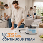 Portable Handheld High Pressure Steam Cleaner with Multi-Surface Accessories 1200W