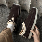 Men's Square Toe Suede Slip-On Casual Loafers