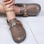 Women's Jelly Crystal Open-Toe Sandals Summer Beach Slippers