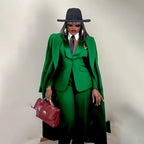 Men's Tailored Three-Piece Blazer Vest and Pants Suit