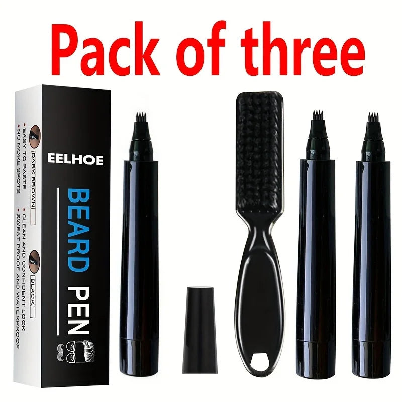 Men's Waterproof Beard Filling Pen Shaping Kit
