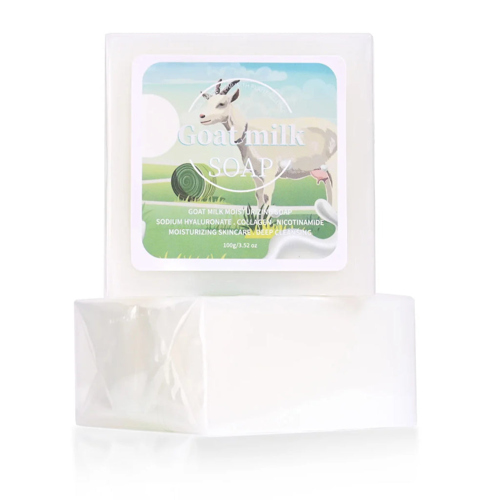 Unisex Niacinamide Goat Milk Collagen Cleansing Soap Bar 3.5 oz