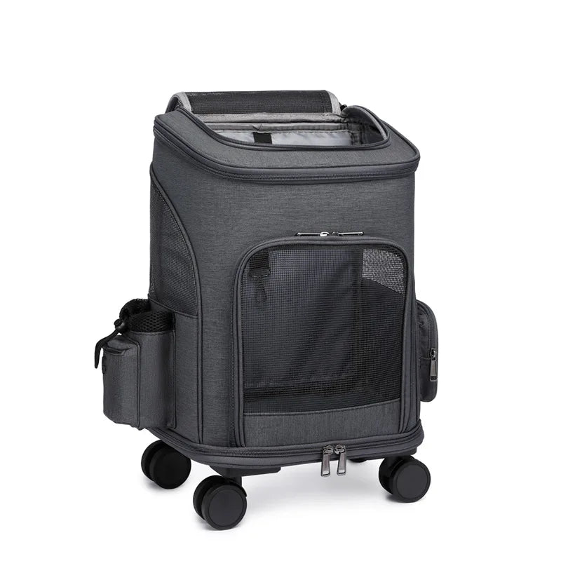Large Capacity Breathable Pet Trolley Bag
