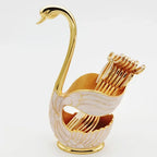 Swan Tableware Holder and Stainless Steel Utensil Stand