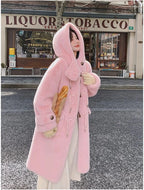 Women's Thick Warm Hooded Faux Fur Coat