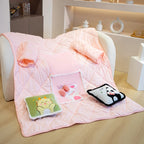 Wearable Fleece Blanket and Cozy Sherpa Hoodie Wrap