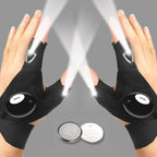 Waterproof LED Half Finger Flashlight Gloves
