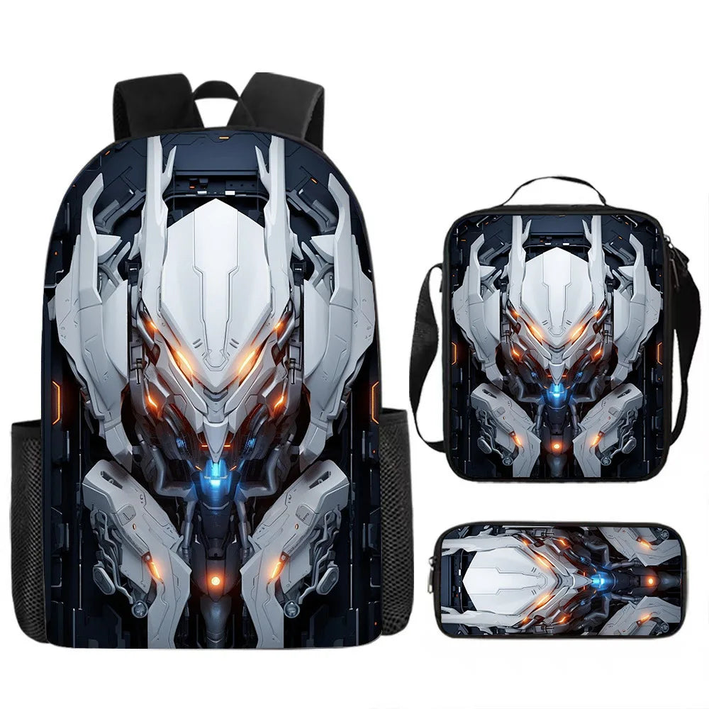 Kids' Fashion Oxford 3D Print School Backpack Set