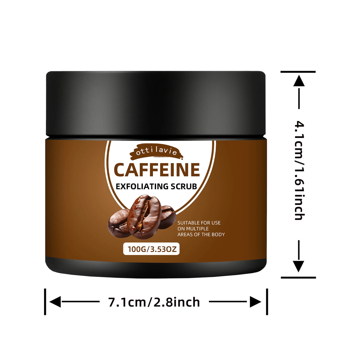 Caffeine Exfoliating Scrub and Gentle Deep Cleansing Body Cream