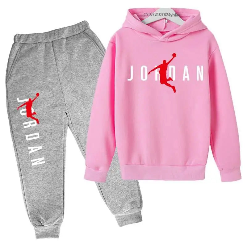 Kids Unisex Hoodie and Pants Tracksuit Set