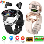 Two-in-One Smartwatch with Built-In Wireless TWS Earbuds