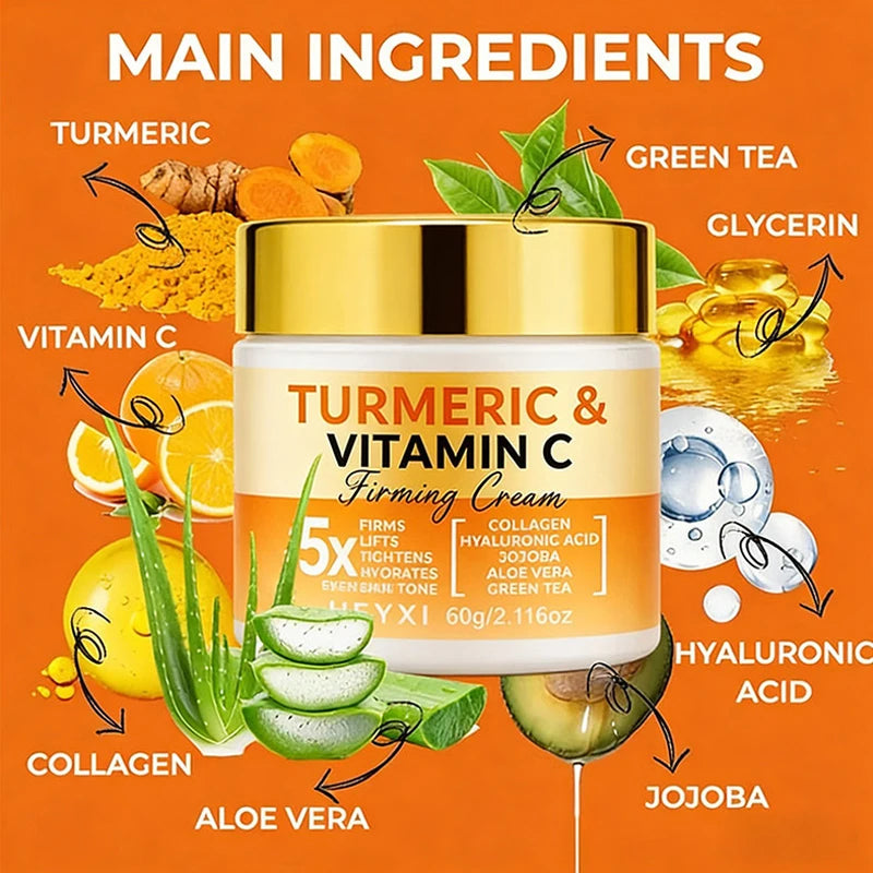 Unisex Turmeric Vitamin C Firming Moisturizing Face Cream