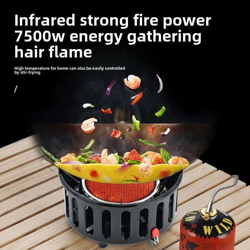19800W 7-Core Camping Gas Stove and High Power Outdoor Burner