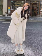 Women's Thick Warm Hooded Faux Fur Coat