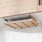 Stainless Steel Under Cabinet Cutting Board and Pot Lid Storage Rack