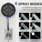 Stainless Steel Rain Shower Head and Handheld Spray Combo