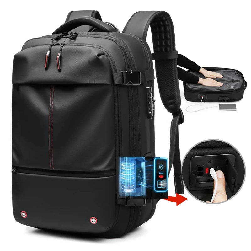 Men's Fashion Oxford Large Capacity 17 Inch Laptop Travel Backpack