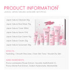 Sakura 7-Piece Skincare Set Hydrating Facial Routine All Skin Types