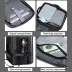 Men's Fashion Hard Shell 17 Inch Laptop Travel Backpack