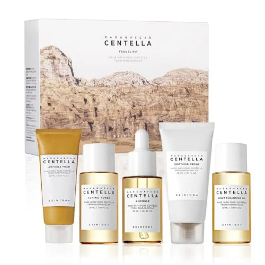 SKIN1004 Madagascar Centella Travel Skincare Kit 5-Piece Set