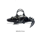 Women's Crocodile Shape Tote Shoulder Crossbody Handbag