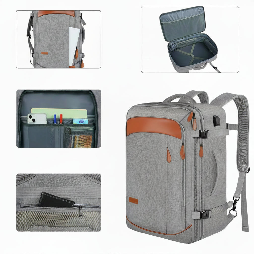 Unisex Waterproof Expandable Travel Luggage Backpack 8092
