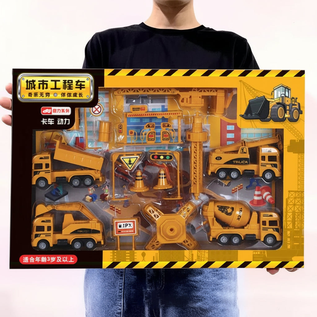 Kids Mini Construction Vehicle Engineering Toy Truck Set 125-21 SetA