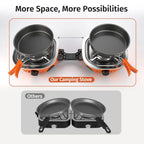 Propane Camping Stove and Portable 2 Burner Outdoor Gas Cooker