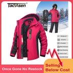 Women's Thick Warm Hooded Ski Parka Coat TJ548