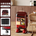 Multi-Layer Kitchen Trash Can with Lid and Odor Control