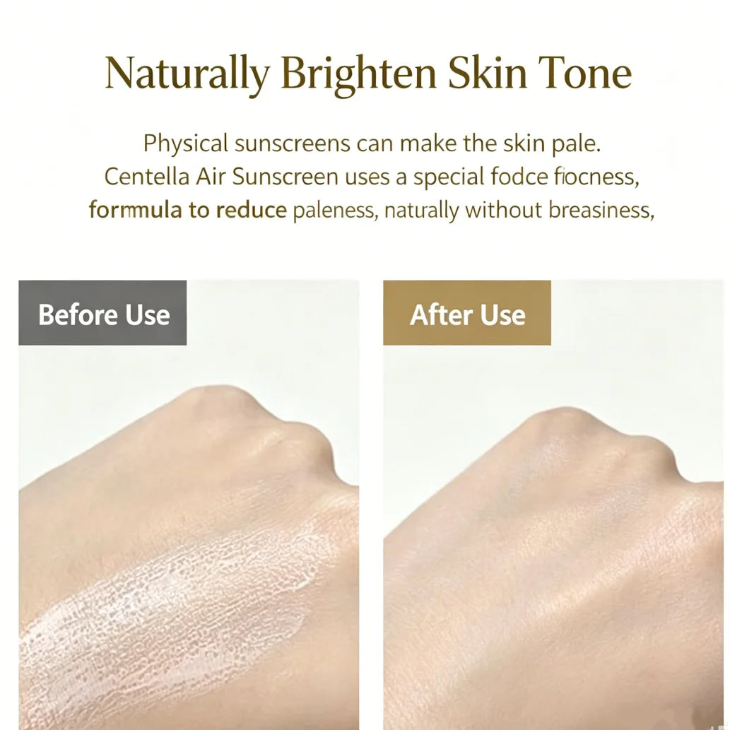 Centella Air-Fit Suncream Plus SPF50+ Lightweight Face Moisturizer Sunscreen