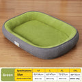 All-Season Dog Bed Washable Cushion with Raised Edges for Cats and Small Dogs