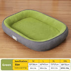 All-Season Dog Bed Washable Cushion with Raised Edges for Cats and Small Dogs