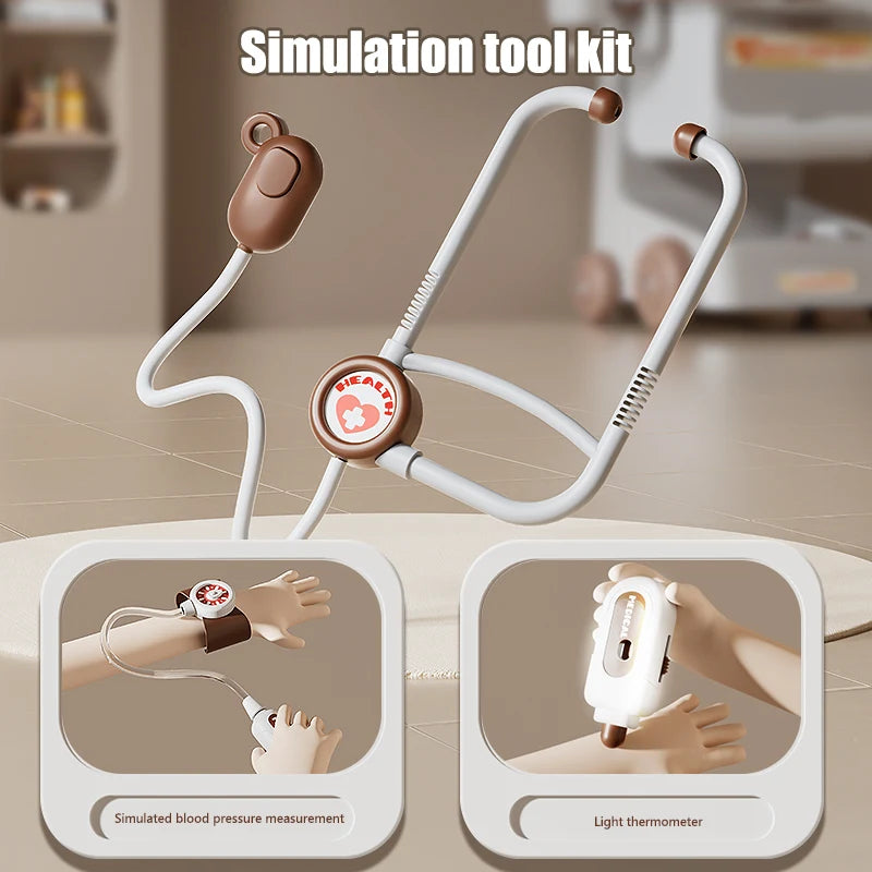 Kids' Doctor Play Set with Stethoscope Medical Toy Kit