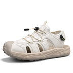 Men's Casual Closed-Toe Sandals Breathable Lightweight Outdoor Beach Shoes