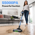 Cordless Stick Vacuum Cleaner with Anti-Tangle Brush 500W