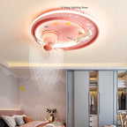 Nordic Ceiling Fan with Dimmable LED Light and Remote