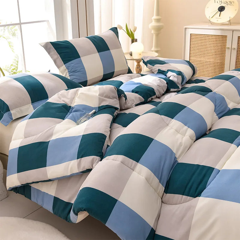 Thick Warm Flannel Fleece Quilt and Winter Bedding Blanket