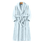 Unisex Thick Coral Fleece Warm Long Kimono Robe