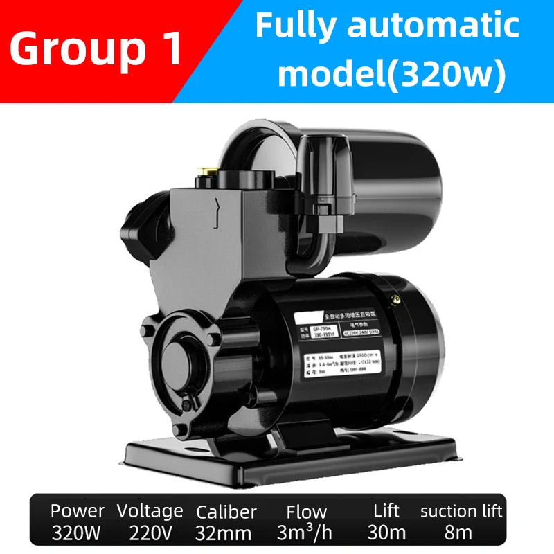 Automatic Water Pressure Booster Pump and Silent Tap Water Heater