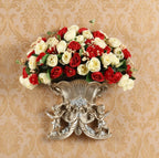 European Resin Angel Wall Vase and Planter Mural Ornament