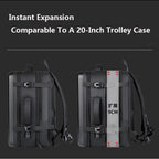 Men's Fashion Hard Shell 17 Inch Laptop Travel Backpack