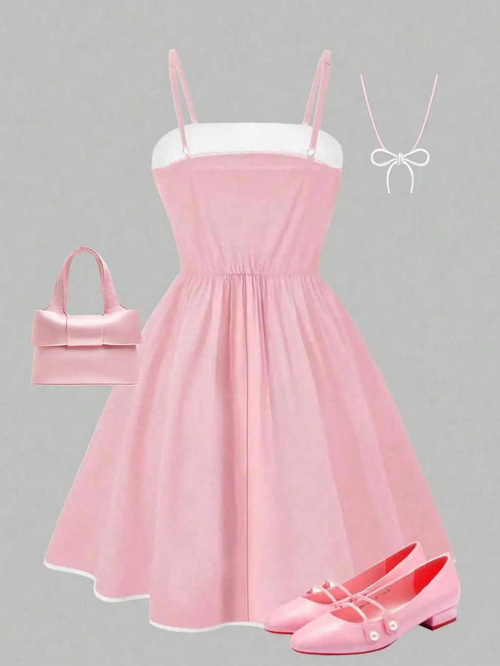 Girls' Bow Summer Dress B1180