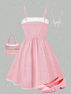 Girls' Bow Summer Dress B1180