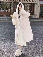 Women's Thick Warm Hooded Faux Fur Coat