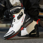 Men's Fashion Leather Breathable Anti-Slip Motorcycle Ankle Boots