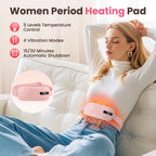 Menstrual Heating Pad with Vibration Massage and Smart Timer