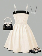 Girls' Bow Summer Dress B1180