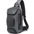 Men's Waterproof Anti-theft USB Crossbody Chest Bag BG-7086