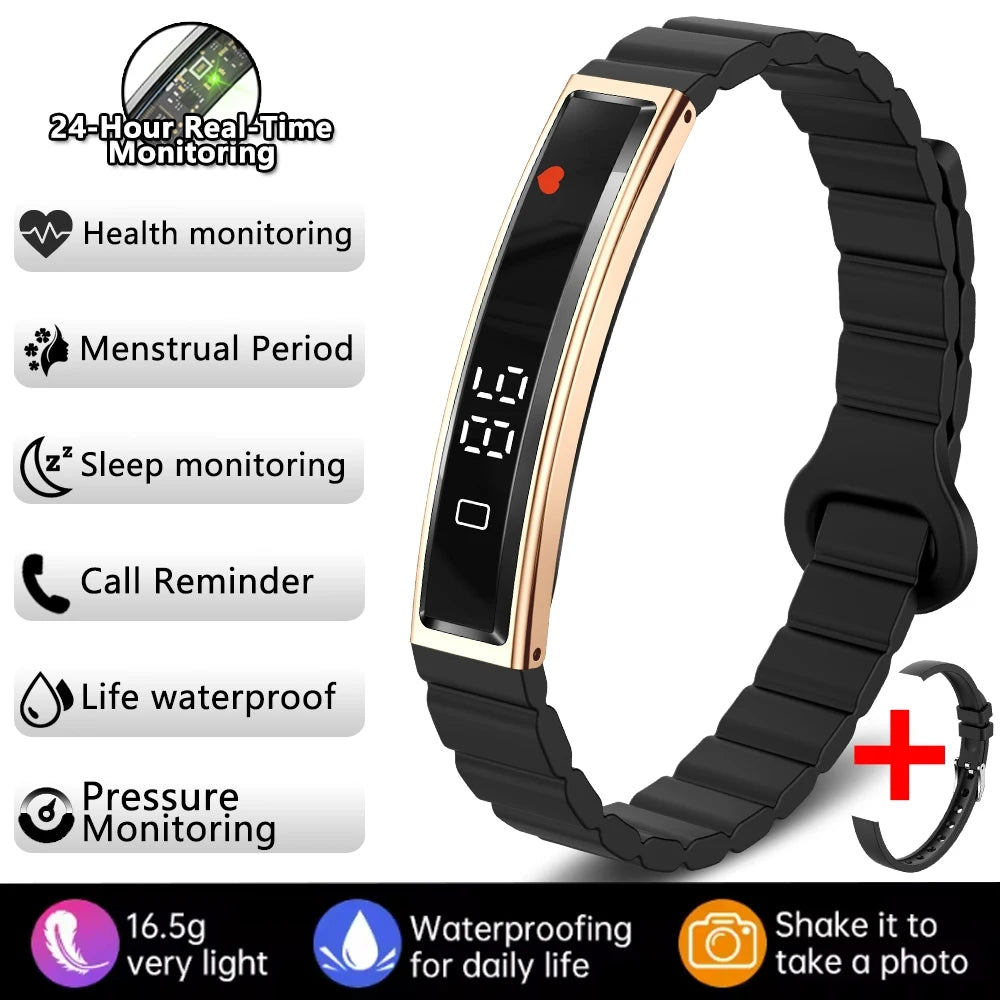 Waterproof Fitness Tracker Smart Band and Health Monitor Smartwatch